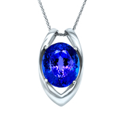 Buy Tanzanite Ladies Pendant in Sterling Silver