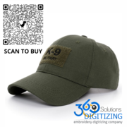 Buy K-9 Police Unit Officer Gear Army K9 Cap Embroidered Baseball Cap 