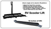 RV motorcycle lift