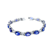 Buy Tanzanite Ladies Bracelet in Sterling Silver