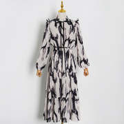 WOMEN'S DRESS WITH LONG SLEEVES