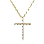 PD Collection Gold Diamond Cross Necklace