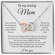 To my beautiful mother interlocking heart