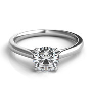 A Platinum Solitaire Engagement Ring Setting