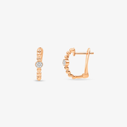 Diamond Huggie Earrings