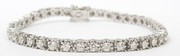 14K White Gold 2.89Ctw Diamond Tennis Bracelet