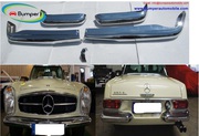 Mercedes Pagode W113 bumper (1963 -1971) by stainless steel