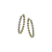 Simon G 18K Yellow Gold Harmonie Diamond Hoop Earrings