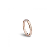 Damiani D.Side Rose Gold And Diamond Wedding Band