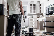 Hire a professional kitchen cabinet painter for detailed finishing