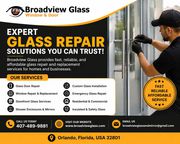 Glass Door Repair Orlando – Expert Glass Repair by Broadview Glass