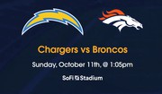 Chargers vs Broncos Oct 11